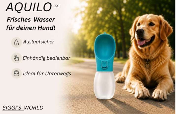 Aquilo-Wasserflasche für jeden VierBeiner!